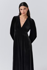 Kimberley Velvet Tiered Midi Dress