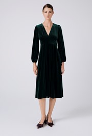 Kimberley Velvet Tiered Midi Dress