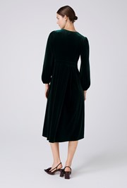 Kimberley Velvet Tiered Midi Dress