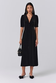 Madison Velvet Midi Tea Dress