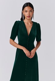 Madison Velvet Midi Tea Dress