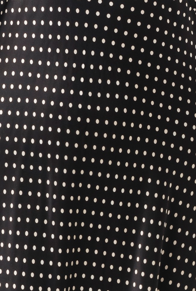 Fiona Satin Polka Dot Midi Dress