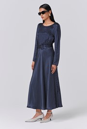 Sophia Polka Dot Belted Midi Dress