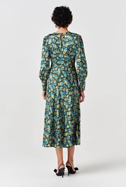 Fiona Satin Neck Midi Dress