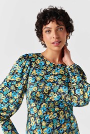 Fiona Satin Neck Midi Dress