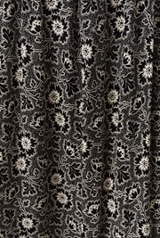 Petal Crepe V Neck Midi Waisted Dress