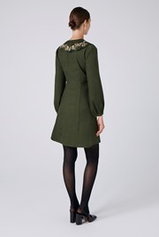 Blakely Embroidered Corduroy Short Dress