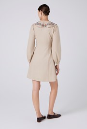 Blakely Embroidered Corduroy Short Dress