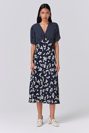 Lulu V-Neck Midi Dress
