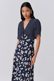 Lulu V-Neck Midi Dress