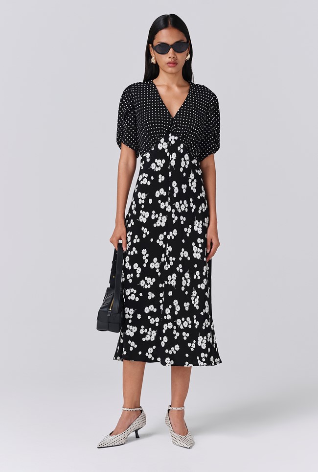 Lulu V-Neck Midi Dress