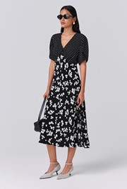Lulu V-Neck Midi Dress
