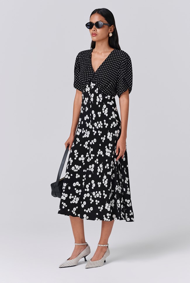 Lulu V-Neck Midi Dress