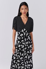 Lulu V-Neck Midi Dress