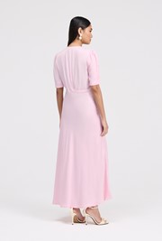 Madison Button Through Satin Midi Dress