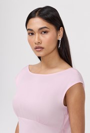 Octavia Cowl Back Satin Maxi Dress