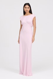 Octavia Cowl Back Satin Maxi Dress