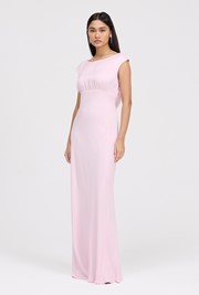 Octavia Cowl Back Satin Maxi Dress