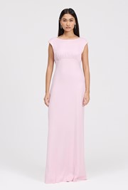 Octavia Cowl Back Satin Maxi Dress