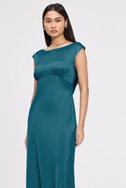 Octavia Cowl Back Satin Maxi Dress