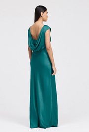 Octavia Cowl Back Satin Maxi Dress