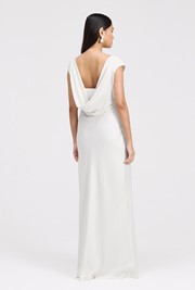 Octavia Cowl Back Satin Maxi Dress