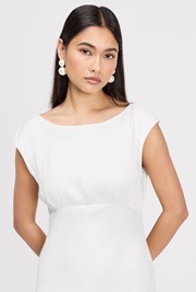 Octavia Cowl Back Satin Maxi Dress