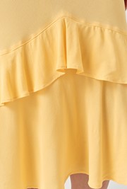 Corinne Frill Crepe Dress