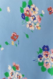 Dorothy Floral Bow Crepe Midi Dress