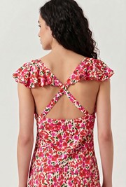 Maya Floral Crepe Midi Dress