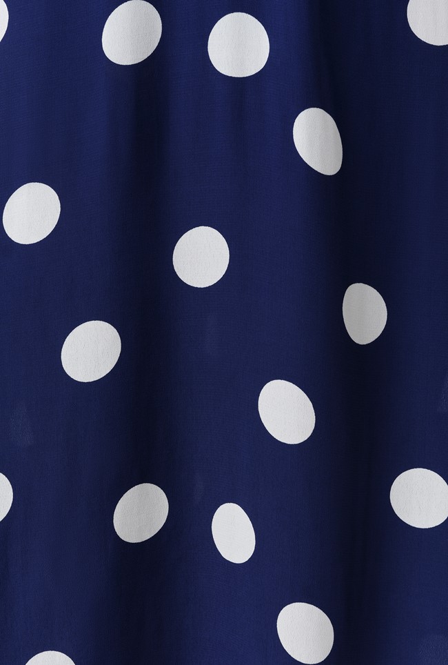 Jess Opulent Polka Dot V-Neck Midi Dress