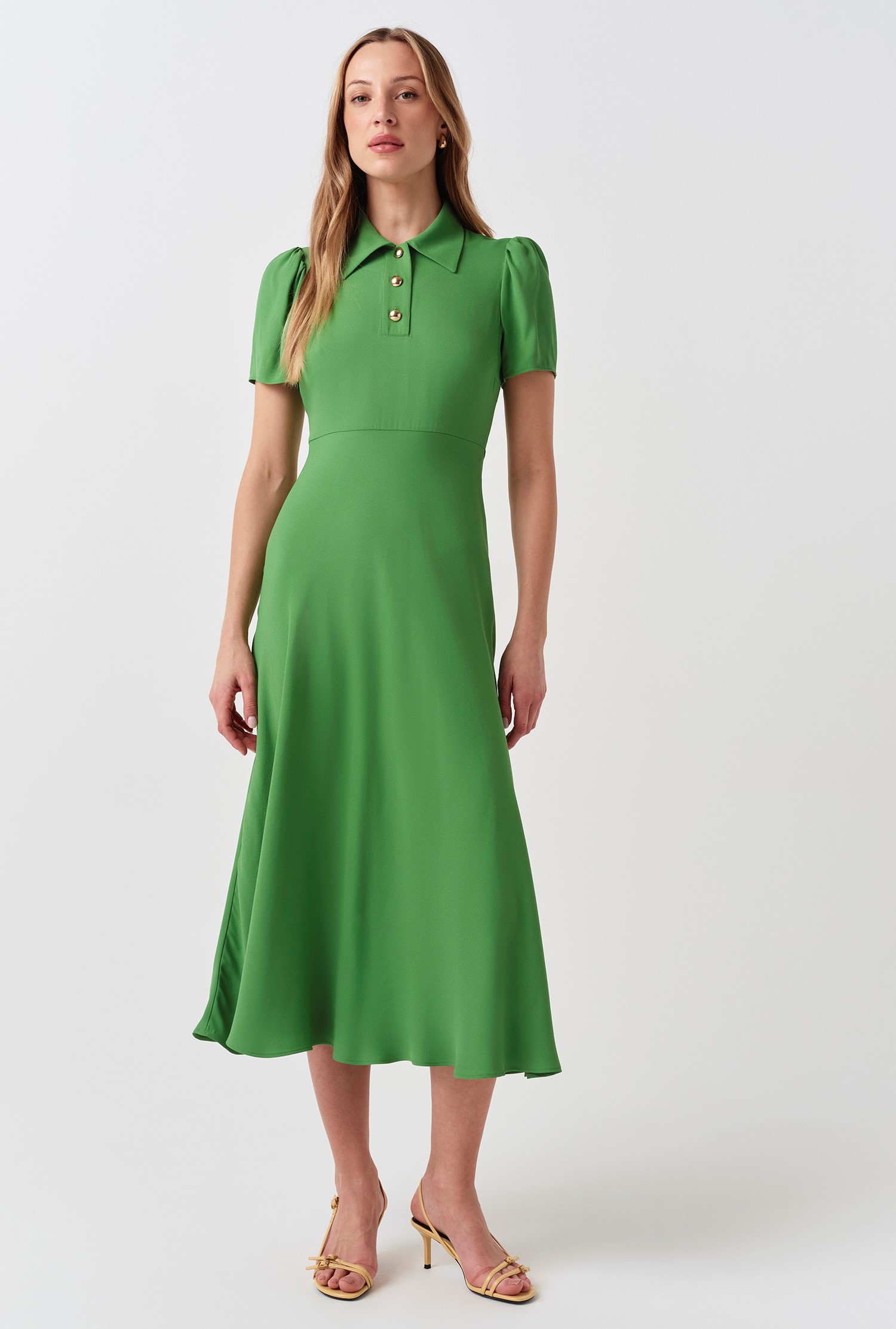 Ghost Verity Crepe Midi Dress