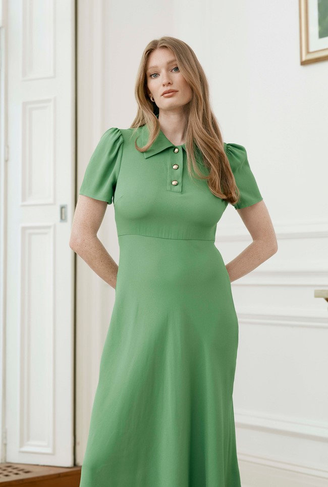 Verity Crepe Midi Dress