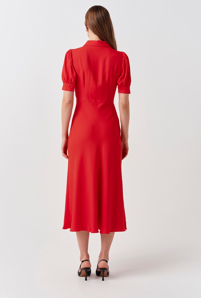 Wilma Collared Midi Dress