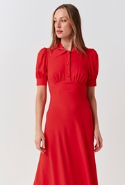 Wilma Collared Midi Dress