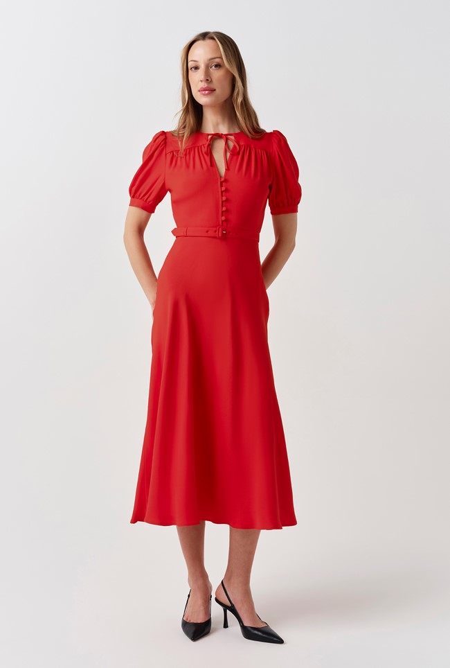 Florence Crepe Midi Dress