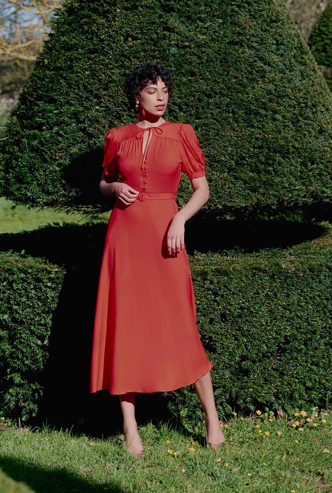 Florence Crepe Midi Dress