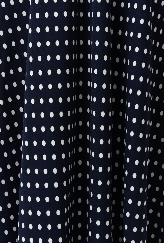 Louisa Polka Dot Tie Front Midi Dress