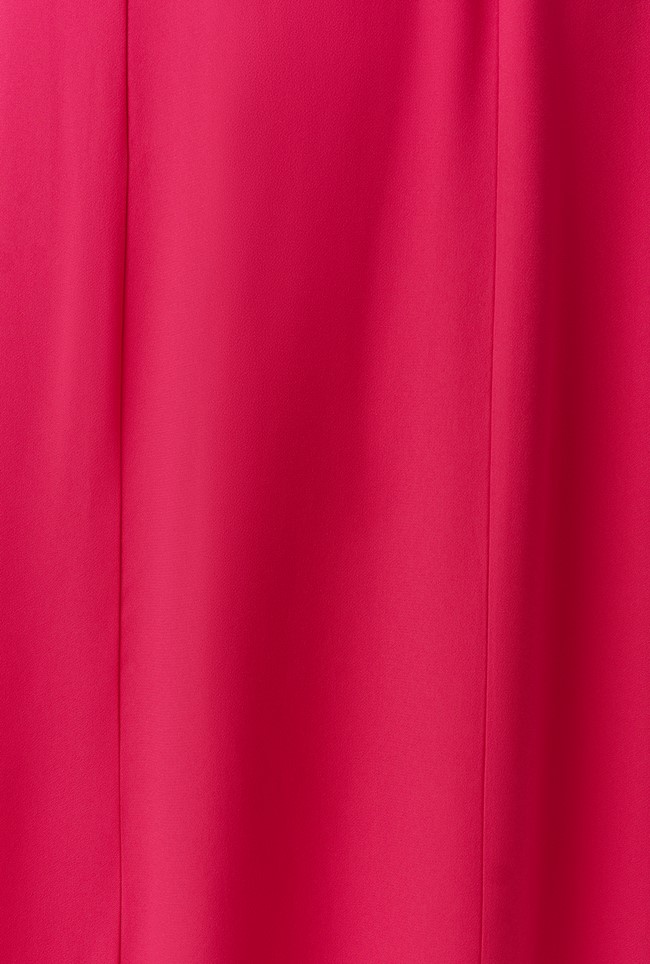 Francis Pintuck Crepe Midi Dress