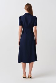 Haisley Collared Zip Front Midi Dress