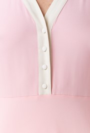 Elodie Contrast Collar Midi Dress