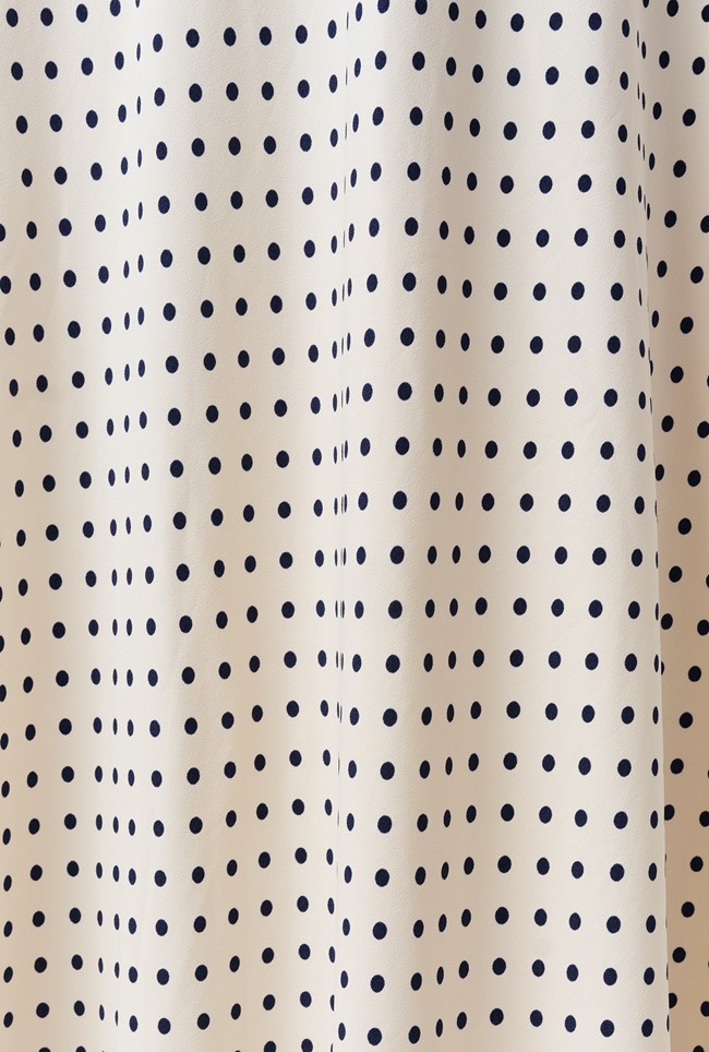 Maryam Polka Dot Crepe Midi Dress