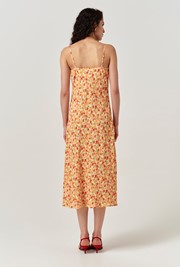 Stacy Cowl Neck Crepe Midi Dress
