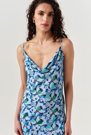Stacy Cowl Neck Crepe Midi Dress