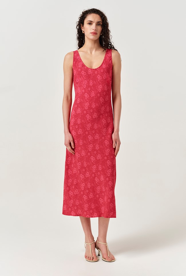 Paloma Floral Crepe Midi Slip Dress