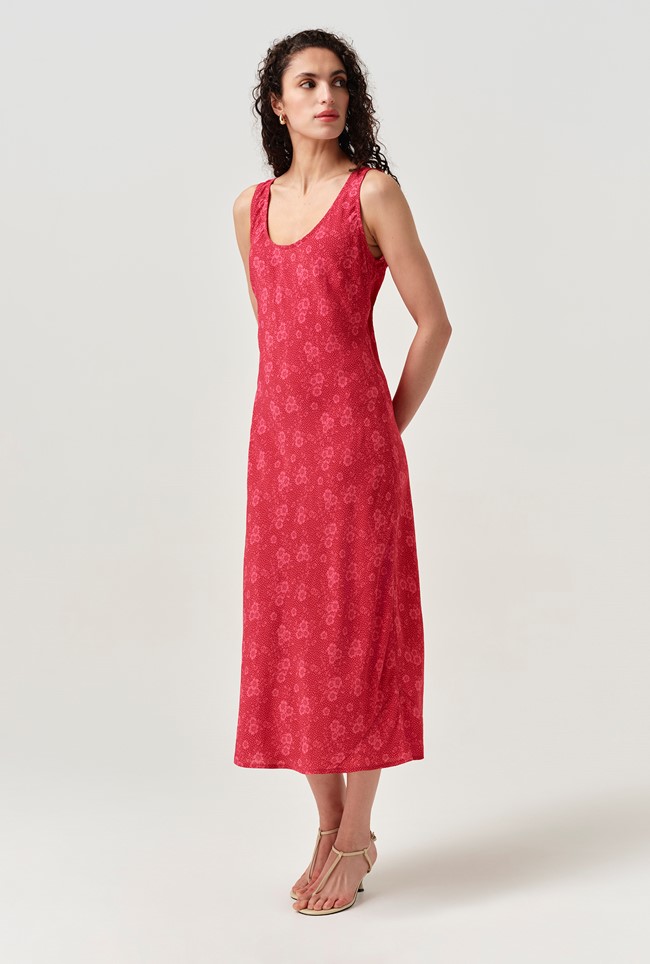 Paloma Floral Crepe Midi Slip Dress