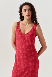 Paloma Floral Crepe Midi Slip Dress