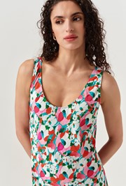 Paloma Floral Crepe Midi Slip Dress