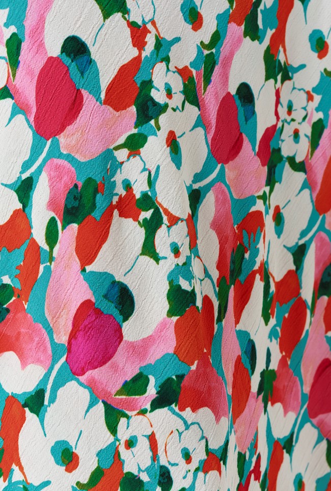 Paloma Floral Crepe Midi Slip Dress