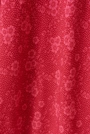 Kimmy Dotty Floral Frill Neck Crepe Midi Dress